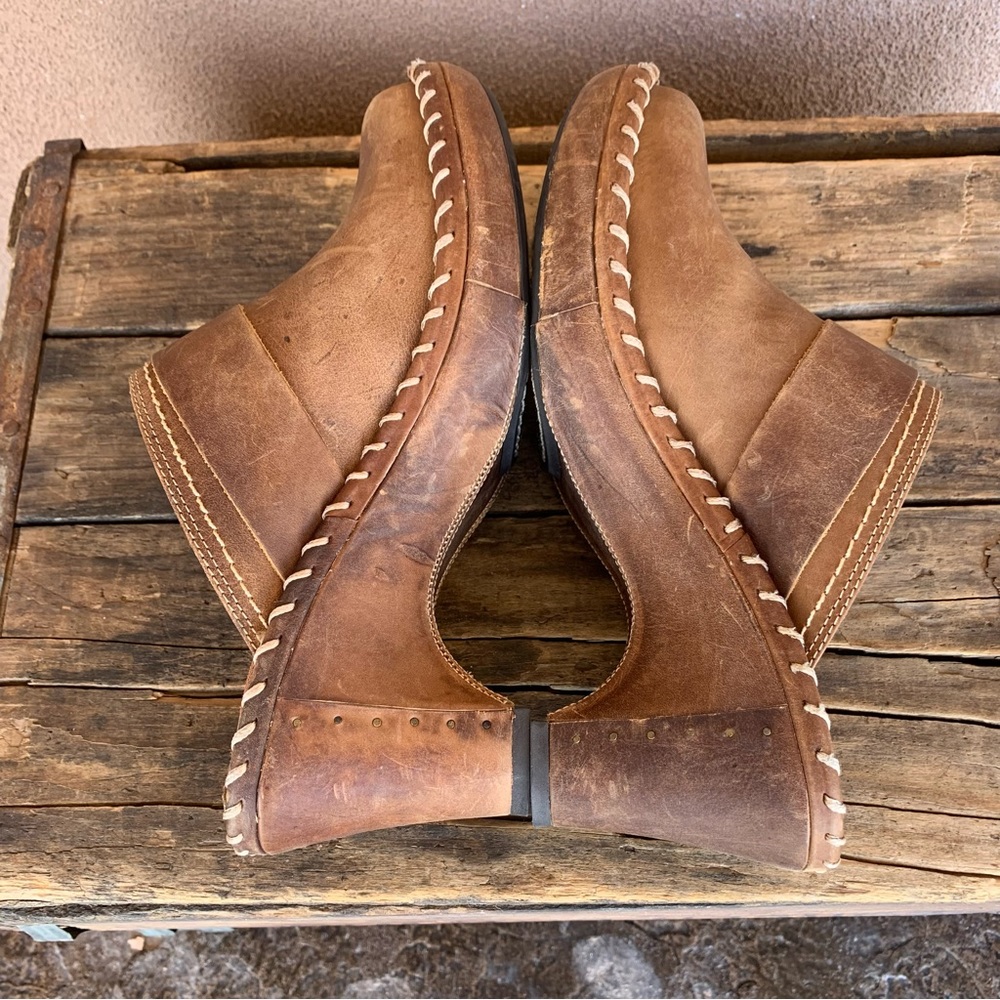 Frye Brown Leather Clogs/Mules - Picture 7 of 9
